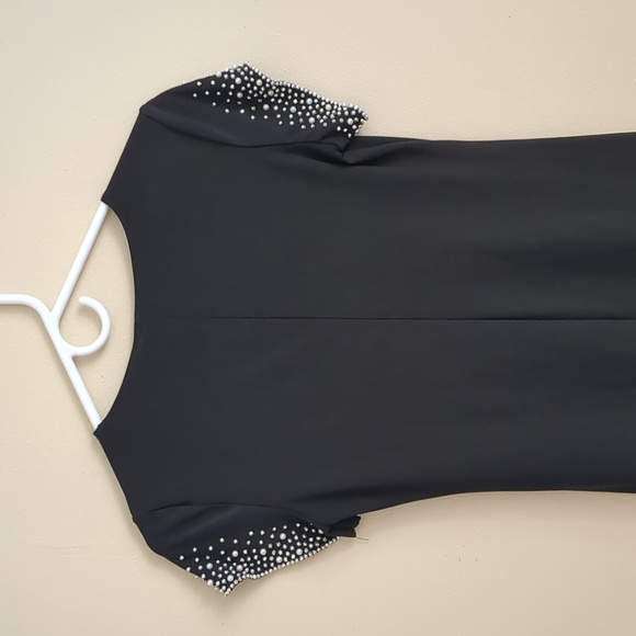 NWT Annalee + Hope XS Black Stretchy Dress with Blingy Sleeves - Picture 11 of 14